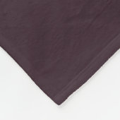 Couverture Polaire Lettre initiale de monogramme moderne prune violet (Coin)