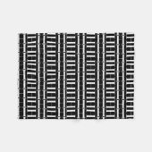 Couverture Polaire Lettre initiale H monogramme (Devant (Horizontal))