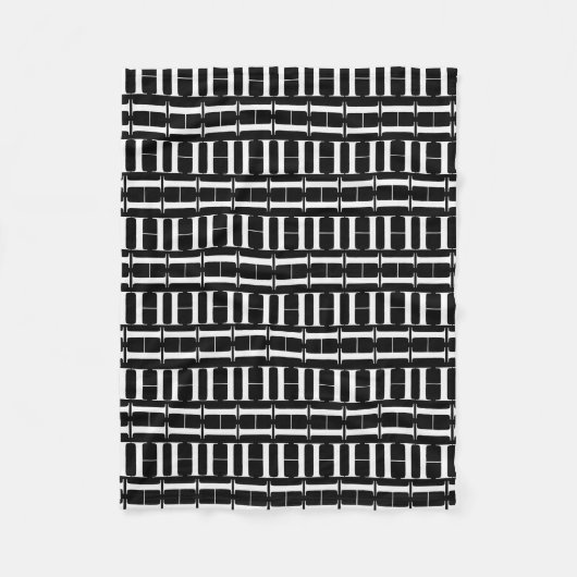 Couverture Polaire Lettre initiale H monogramme (Devant)