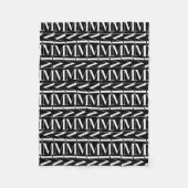 Couverture Polaire Lettre initiale M (Devant)