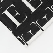 Couverture Polaire Lettre initiale monogramme E (Coin)