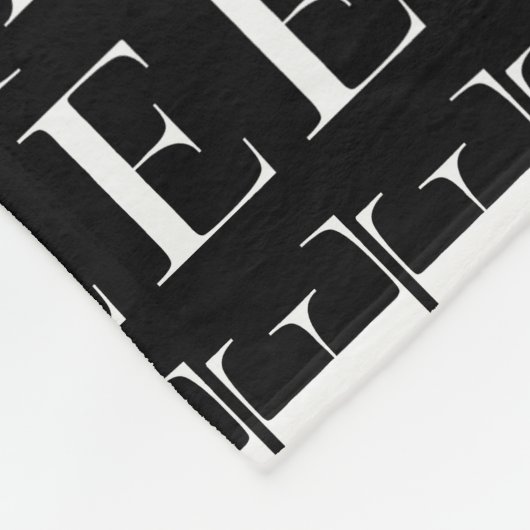 Couverture Polaire Lettre initiale monogramme E (Coin)