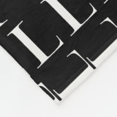 Couverture Polaire Lettre initiale monogramme L (Coin)