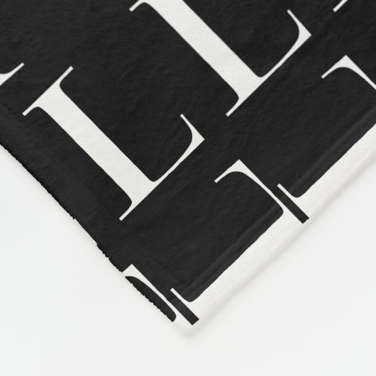Couverture Polaire Lettre initiale monogramme L (Coin)