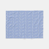 Couverture Polaire LETTRE INITIALE MONOGRAPHIQUE A Bleu (Devant (Horizontal))