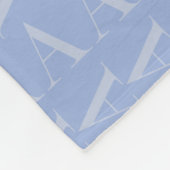 Couverture Polaire LETTRE INITIALE MONOGRAPHIQUE A Bleu (Coin)