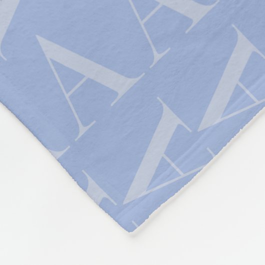 Couverture Polaire LETTRE INITIALE MONOGRAPHIQUE A Bleu (Coin)