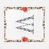 Couverture Polaire Lettre initiale W (Devant (Horizontal))