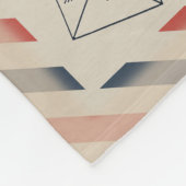 Couverture Polaire Lettre par courrier aérien personnalisée à ma fill (Coin)