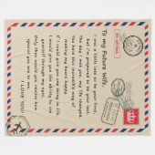 Couverture Polaire Lettre personnalisée à ma future femme (Devant (Horizontal))