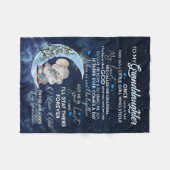 Couverture Polaire Lettre personnalisée à ma petite-fille (Devant (Horizontal))