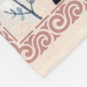 Couverture Polaire Lettre personnalisée à ma tante (Coin)