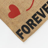 Couverture Polaire Lettre personnalisée à mon mari (Coin)