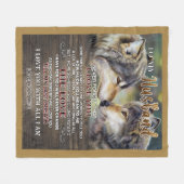 Couverture Polaire Lettre personnalisée à mon mari (Devant (Horizontal))