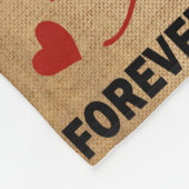 Couverture Polaire Lettre personnalisée à mon mari (Coin)