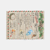 Couverture Polaire Lettre personnalisée à mon petit-fils de grand-pèr (Devant (Horizontal))