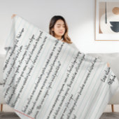 Couverture Polaire Lettre personnalisée Papier à liner Nouveauté