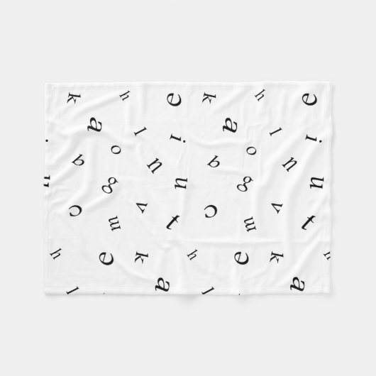 Couverture Polaire Lettres (Devant (Horizontal))