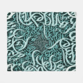 Couverture Polaire lettres arabes tiffany (Devant (Horizontal))