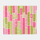 Couverture Polaire Lettres d'amour (Devant (Horizontal))