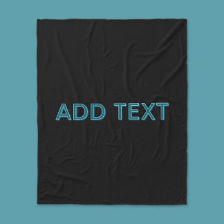 Couverture Polaire Lettres éditées modifiables avec ombre portée