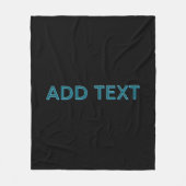 Couverture Polaire Lettres éditées modifiables avec ombre portée (Devant)