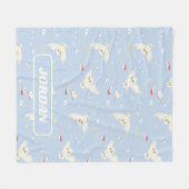 Couverture Polaire Lettres et Livres de la Poste au Hibou Hedwige Mod (Devant (Horizontal))