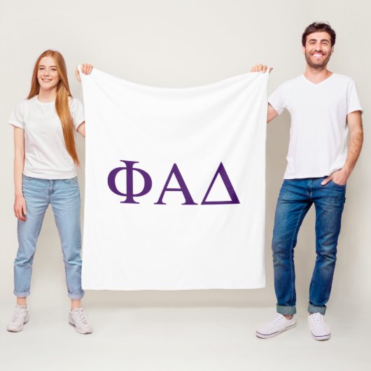 Couverture Polaire Lettres grecques Phi Alpha Delta (En situation)