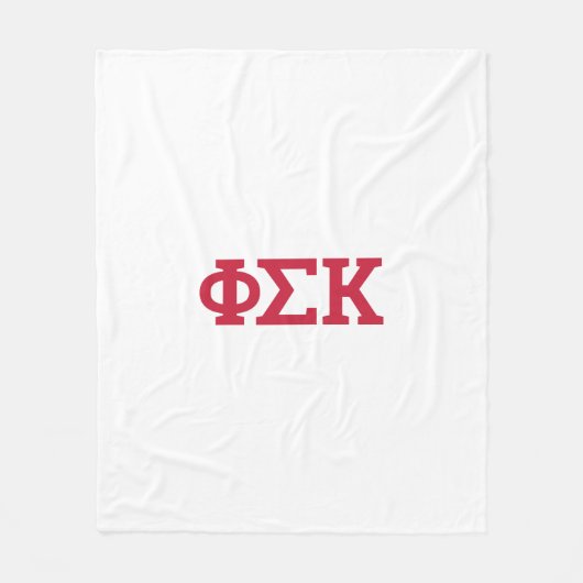 Couverture Polaire Lettres Phi Sigma Kappa (Devant)