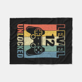 Couverture Polaire Level 12 Unlocked Shirt Funny Video Gamer 12th Bir (Devant (Horizontal))