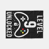 Couverture Polaire Level 9 Unlocked Video Game 9th Birthday Gift (Devant (Horizontal))