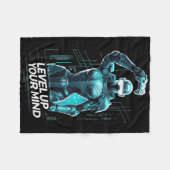 Couverture Polaire Level Up Your Mind Ai Gamer  (Devant (Horizontal))