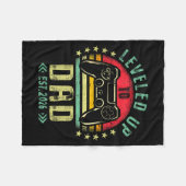 Couverture Polaire Leveled Up To Dad 2026 Promoted To Daddy Level Unl (Devant (Horizontal))