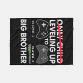 Couverture Polaire Leveling To Big Brother Shirt - Jeu Vidéo Jouer (Devant (Horizontal))