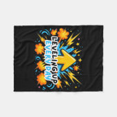 Couverture Polaire Levelup Chaque Jour Ck To School Shirt Gamer Boy (Devant (Horizontal))