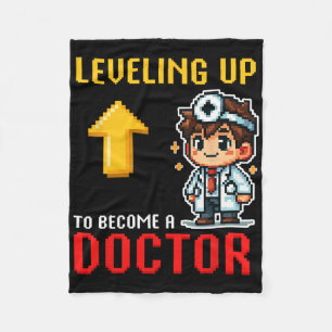 Couverture Polaire Levelup Doctor Ck To School Funny Gamer Boys 1
