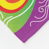 Couverture Polaire Lever du soleil avec paon (Coin)