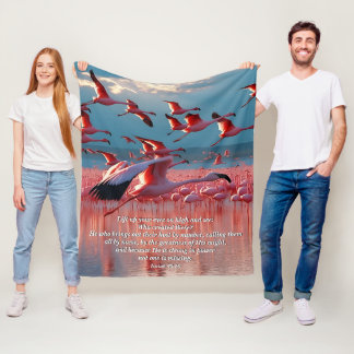 Couverture Polaire Lever vos yeux sur la haute, Dieu et Verset de cré