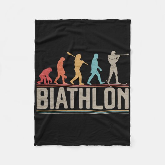 Couverture Polaire L'Évolution Du Biathlon Cible Tir Xc Skiin (Devant)