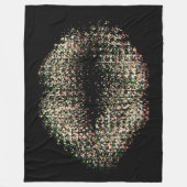 Couverture Polaire Lèvres d'art Abstrait modernes #9 (Devant)