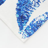 Couverture Polaire Lèvres Parties scintillant bleues (Coin)