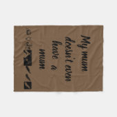 Couverture Polaire L'exposition noire orpheline citation-ma maman n'a (Devant (Horizontal))