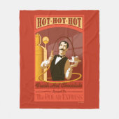 Couverture Polaire L'Express polaire | Chocolat chaud Vintage Art (Devant)