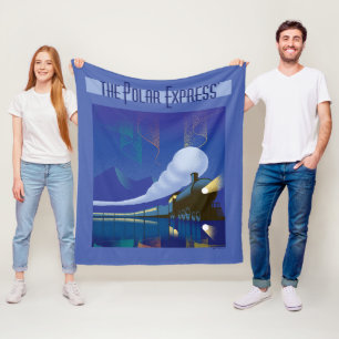 Couverture Polaire L'Express polaire   Northern Lights Vintage voyage