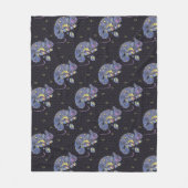 Couverture Polaire Lézard de Zentangle (Devant)