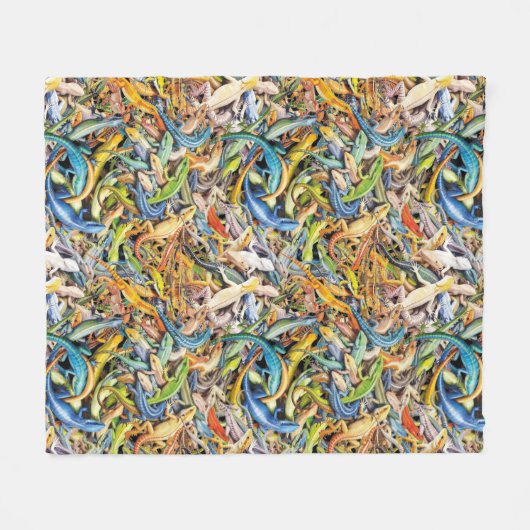 Couverture Polaire lézard forestier (Devant (Horizontal))