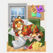 COUVERTURE POLAIRE LG NOUS VOUS AIMONS TIGER FLEECE BLANKET (Devant)