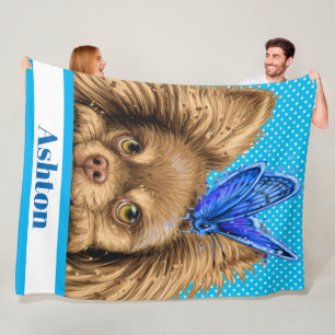 Couverture Polaire Lg Precious Chihuahua Blanche polaire