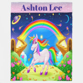 Couverture Polaire Lg Unicorn Blanche polaire (Devant)