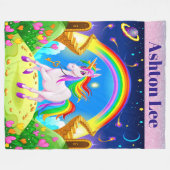 Couverture Polaire Lg Unicorn Blanche polaire (Devant (Horizontal))